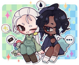 Fanart / Chibi + 1 perso. / R$ 90,00