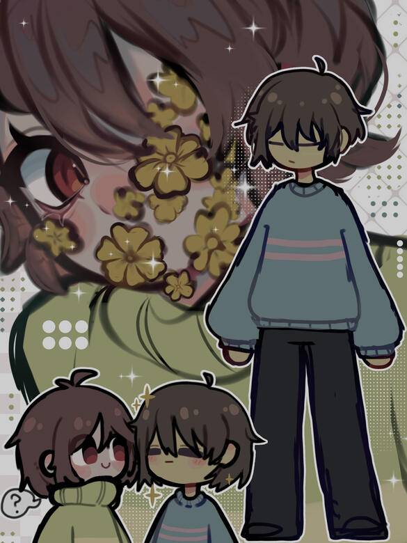Chara e Frisk (Undertale)